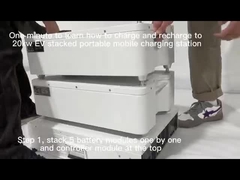 Ενεργειακή αποθήκευση CCS 1 CCS 2 φορητή ηλεκτρική μπαταρία 19.2kwh φορτιστών αυτοκινήτων