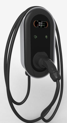 7kW σταθμοί χρέωσης εναλλασσόμενου ρεύματος EV DC6mA ενιαία φάση επίδειξη οθόνης 4,3 ίντσας