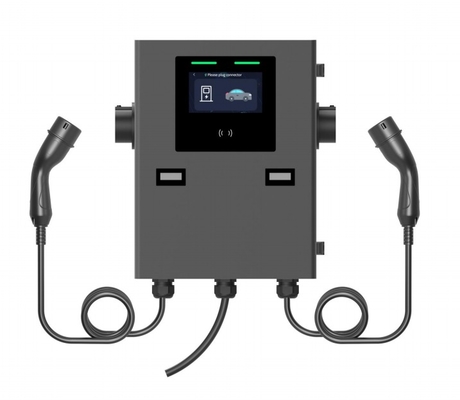 IP55 2*22kw Wallbox φορτιστή για εμπορική χρήση Wallbox διπλών όπλων