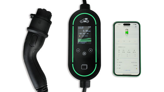 Αγορά 7kW Portable EV Charger with 2.4-inch LCD Screen 5m Charging Cable and Flame Retardant PC Material σε απευθείας σύνδεση κατασκευή