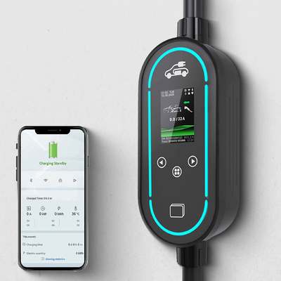 αγορά 7.36kW 32A φορητό φορτιστή EV με RCD τύπου Β και οθόνη LCD σε απευθείας σύνδεση κατασκευή