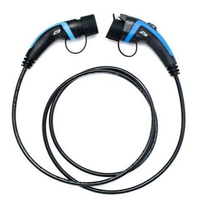 Ποιότητα  32A CE Approved Type 1 To Type 2 EV Charging Cable Blue Connector Plug εργοστάσιο