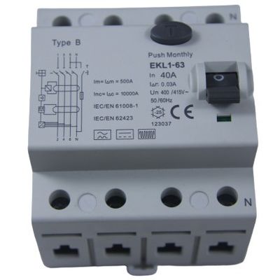 Αγορά Διακόπτης 40A 3 φάση 4 τύπων Β IP20 RCD ηλεκτρομαγνητικός τρόπος Πολωνού MCB σε απευθείας σύνδεση κατασκευή