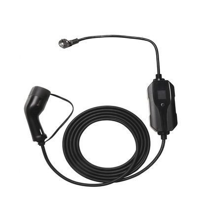 J1772 Type1 βούλωμα 10A 13A 5m φορητός φορτιστής της EV με τον τρόπο 2 βρετανικών βουλωμάτων