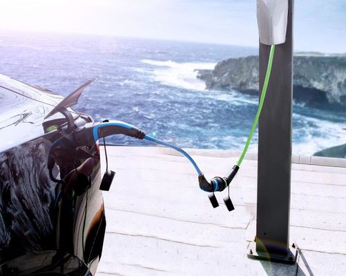 EN50620 TPU EV που χρεώνει τον τύπο μετατροπέων προσαρμοστών της EV καλωδίων - 2 στον τύπο - 1 βούλωμα